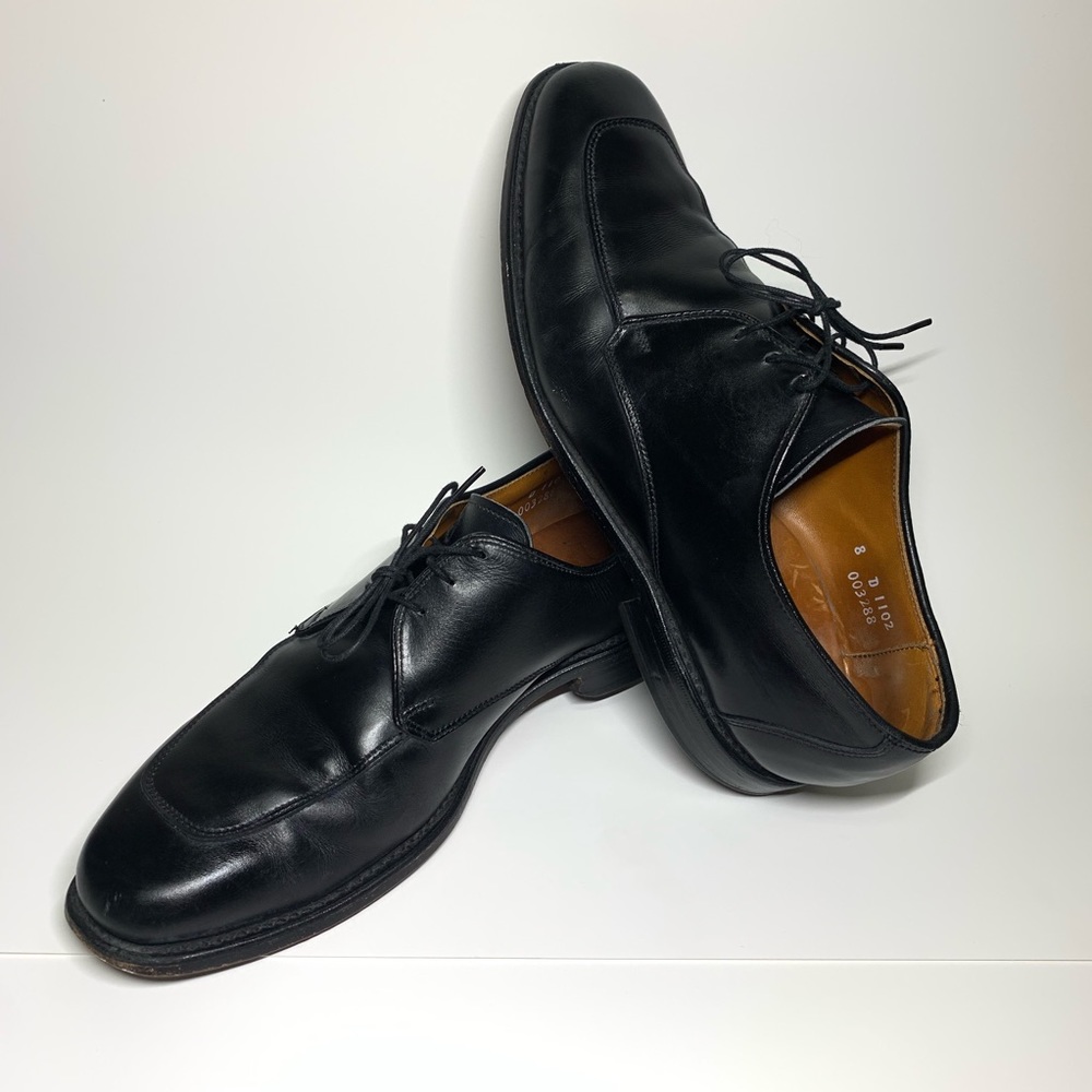 Allen Edmonds Burton Black 8D Apron-Toe Dress Shoe